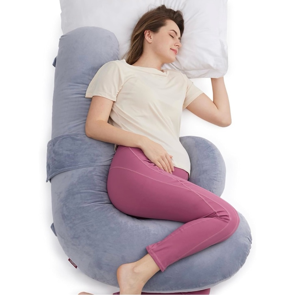 Momcozy Gray Full Body Pillow